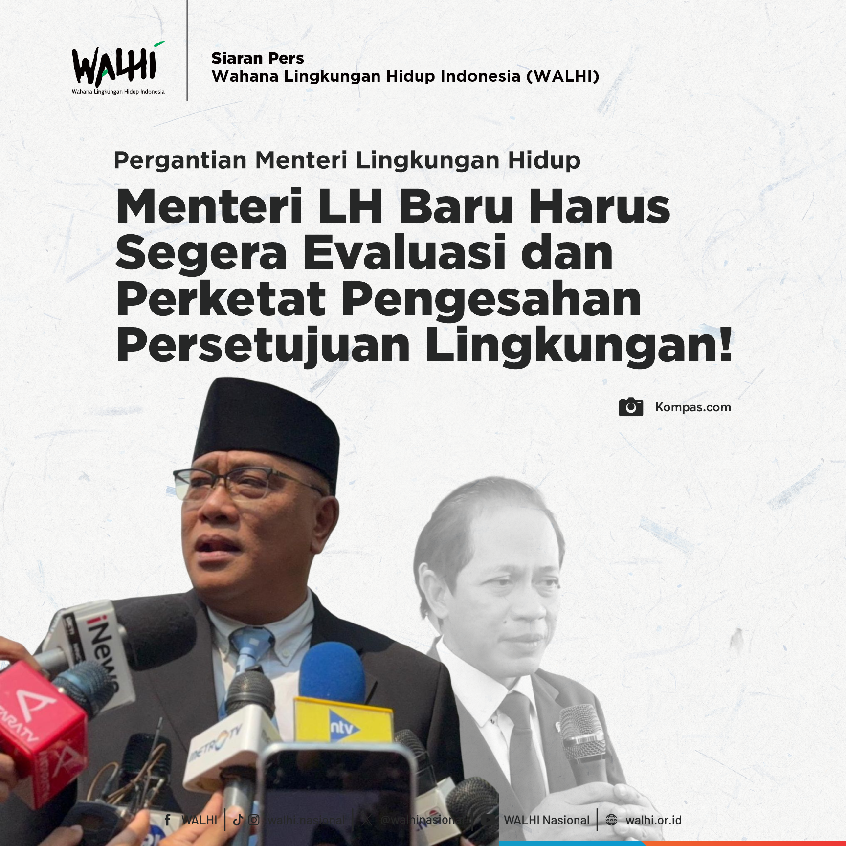 Menteri LH Baru Harus Segera Evaluasi dan Perketat Pengesahan Persetujuan Lingkungan