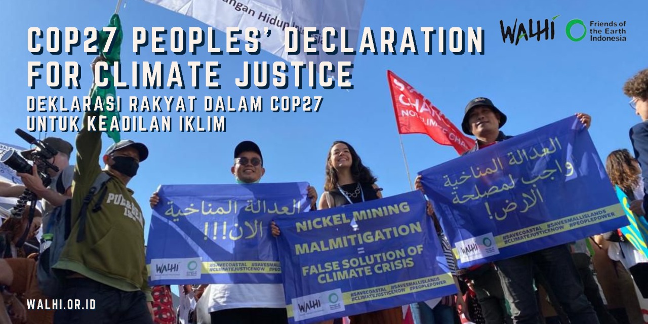 COP27 Peoples’ Declaration for Climate Justice