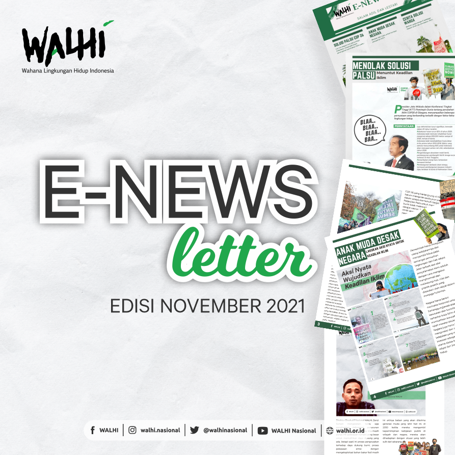 E-Newsletter WALHI November 2021 edisi COP26