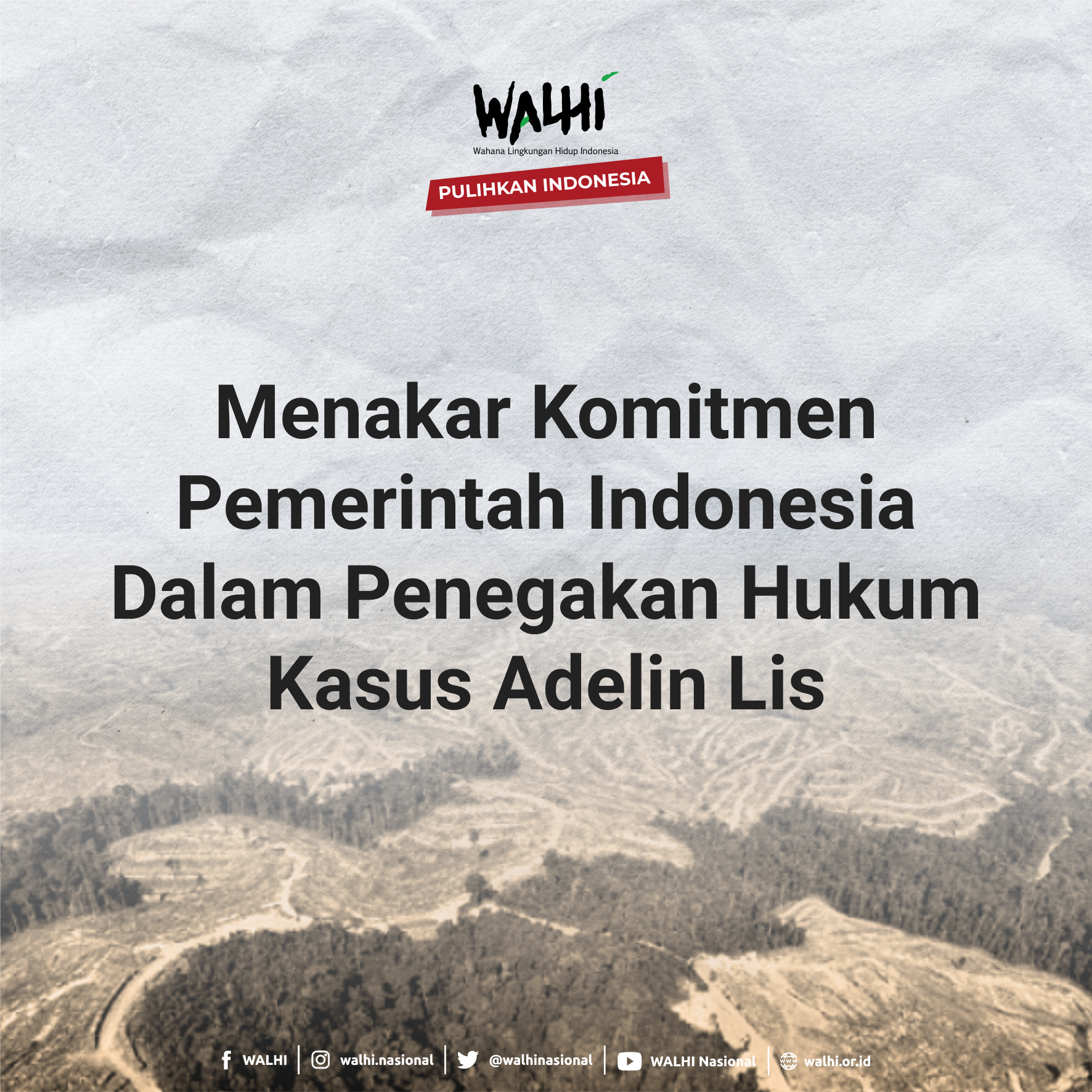 Menakar Komitmen Pemerintah Indonesia Dalam Penegakan Hukum Kasus Adelin Lis
