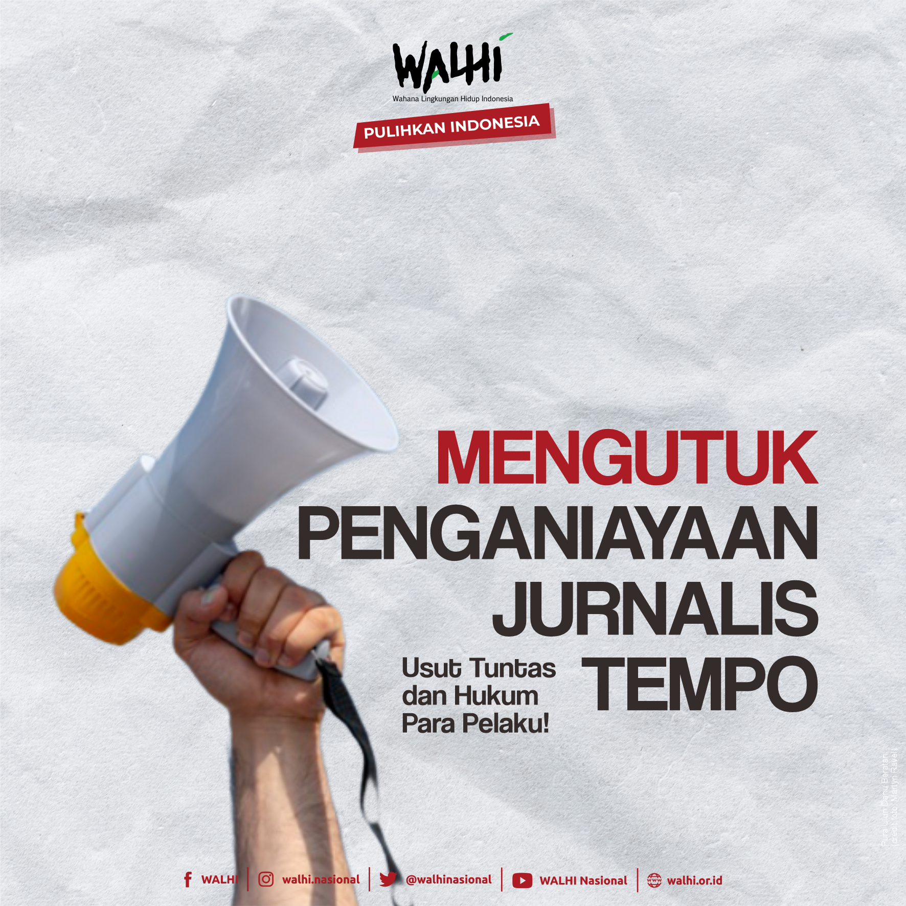 PETISI BERSAMA Organisasi Masyarakat Sipil, Tokoh Masyarakat dan Akademisi Mengutuk Penganiayaan Jurnalis Tempo, Usut Tuntas dan Hukum Para Pelakunya