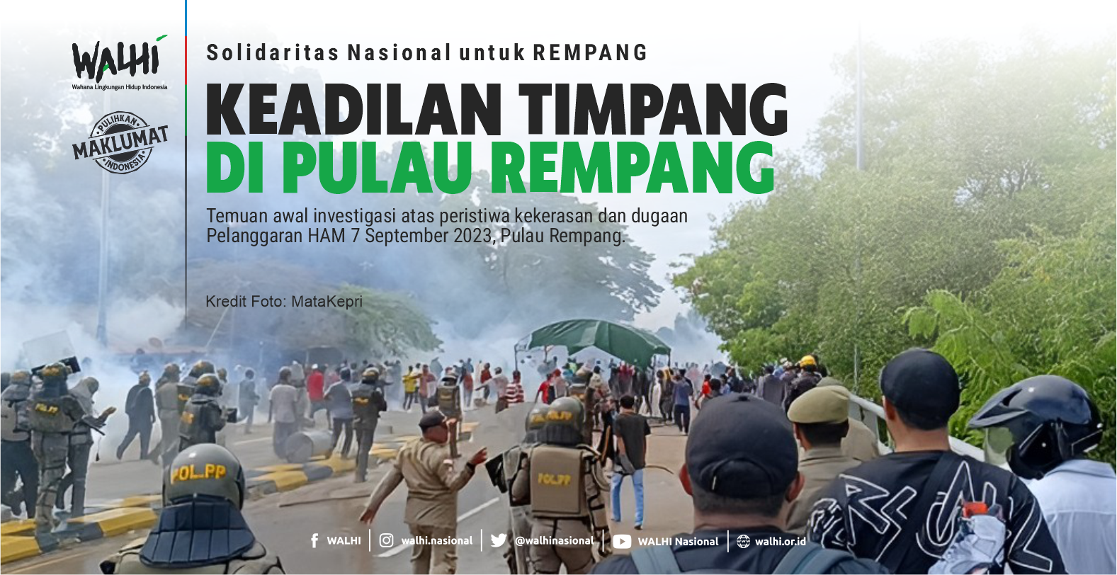 (Solidaritas Nasional untuk Rempang) Keadilan Timpang di Pulau Rempang